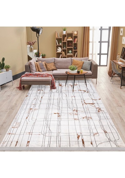 İpek Halı Vales 7819a Modern Salon Halısı Bej