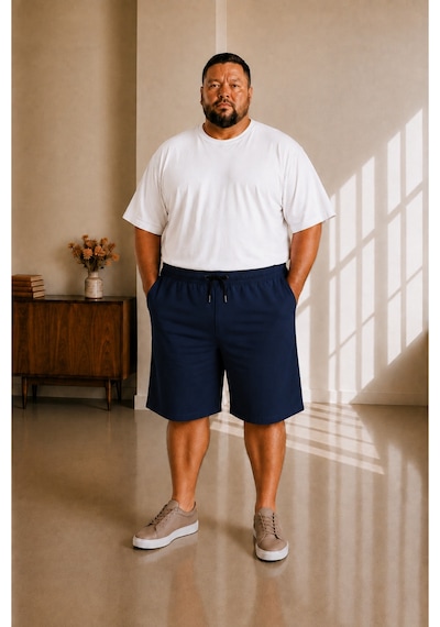 Sngl Tekstil Erkek Büyük Beden Kapri 3xl 4xl 5xl 6xl 7xl 8xl 9xl Lacivert