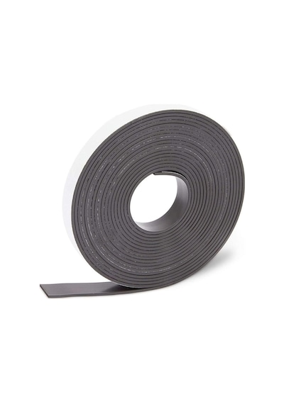 Dünya Magnet 5 Metre Yapışkanlı Şerit Mıknatıs Magnet Kes Kullan, Genişlik 12 Mm - Kalınlık 1,2