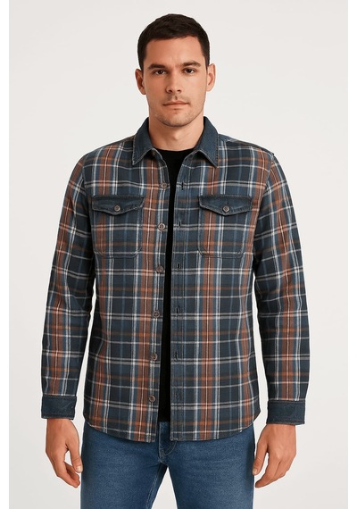 Banny Jeans Erkek %100 Pamuk Rahat Kesim Jean Gömlek Ceket Çok Renkli L