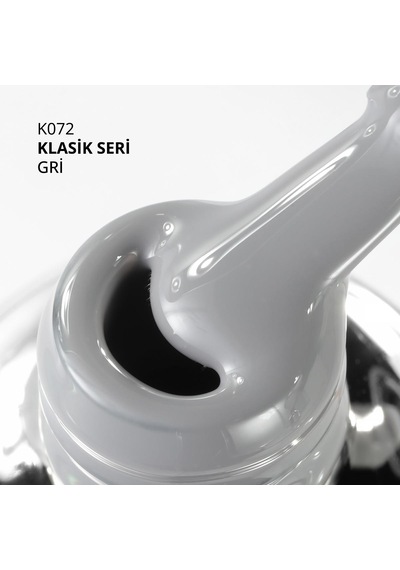 Kalıcı Oje K072, Gri, 10 Ml Diğer