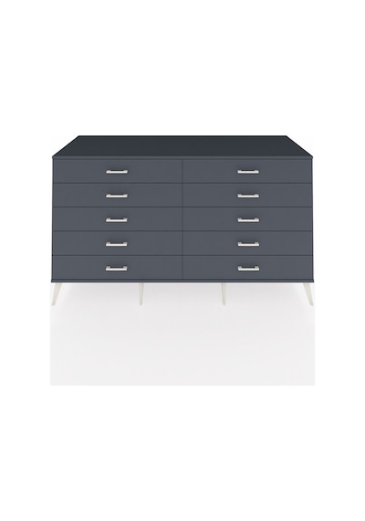 Kronos Konsol 10 Çekmeceli 176x59x99 Antrasit-antrasit Antrasit-antrasit