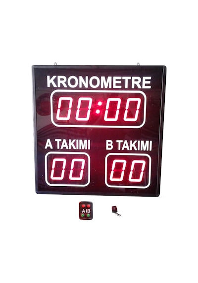 Halı Saha Skorbord Sistemi (Kasa Ölçüsü: 60X60 Cm)