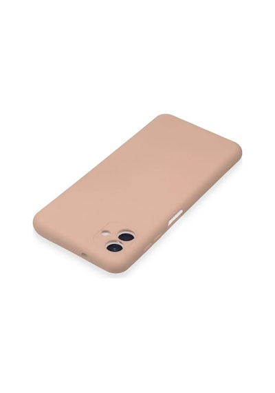 Bezos Samsung Galaxy A04e Kılıf Nano İçi Kadife Silikon - Pudra Mmbz