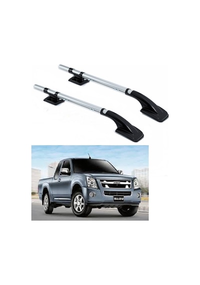 ISUZU DMAX 2003-2012 ARA ATKISIZ TAVAN ÇITASI PORT BAGAJ NİKEL