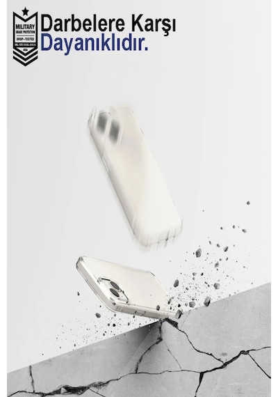 Apple Uyumlu iPhone 15 Kapak Kristal Clear Case Sert Şeffaf Mika Kılıf