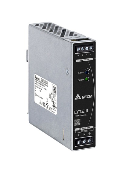 Delta DRL-24V120W1EN 120W 24 VCD 5A Ray Tİpi Güç Kaynağı