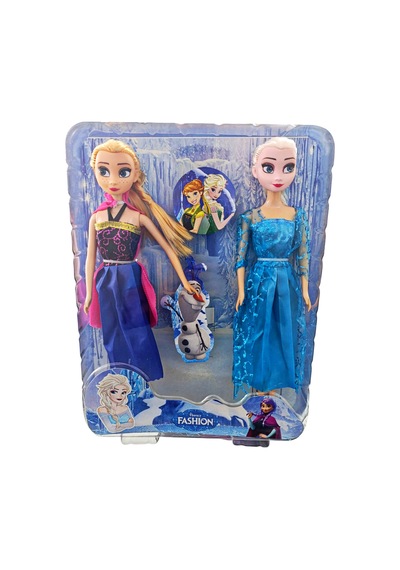 Elsa Ve Anna Figür Oyuncak Bebekler 2'li Set Kollar Ve Bacaklar Hareketli Karlar Ülkesi 28 Cm