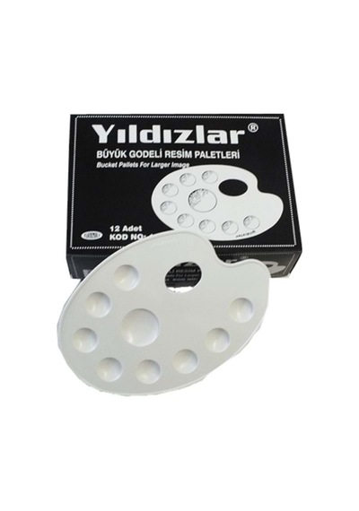 Yıldızlar Büyük Godeli Oval Resim Paleti