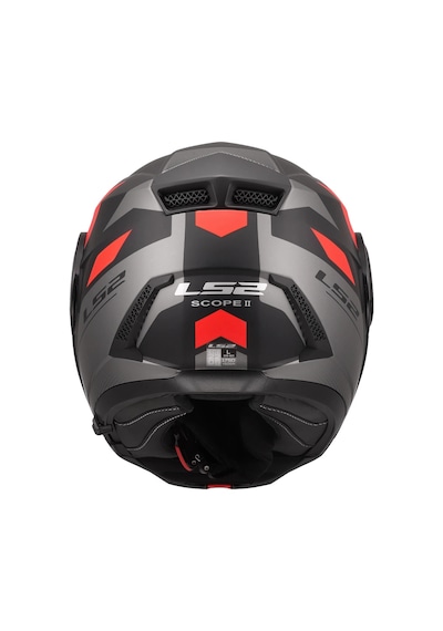 Ls2 Scope 2 Durıa Kask Siyah Vizör Mat Siyah Kırmızı