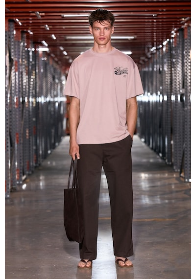 Grımelange Amıdıo Erkek %100 Organik Pamuklu Baskı Detaylı Regular Fit Yuvarlak Yaka Pudra T-shirt Grımelange Amıdıo Erkek %100 Organik Pamuklu Baskı Detaylı Regular Fit Yuvarlak Yaka Pudra T-shirt
