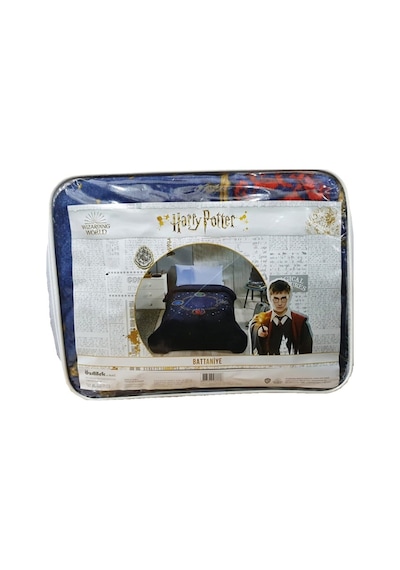 Özdilek Mavi Harry Potter Hogwards Tek Kişilik Baskılı Battaniye