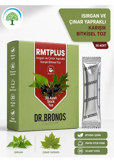 Çareburada Dr. Bronos Rmt Plus Isırgan Ve Çınar Yapraklı Karışık Bitkisel Toz 30 Stick