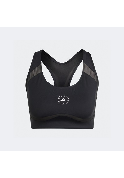 Adidas By Stella Mccartney Truepurpose Power Impact Training Medium-support Kadın Siyah Bra