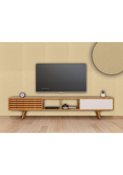 3d Duvar Paneli Boyanabilir Dekota 60x120 Cm / Dalga Desenli 2'li Paket-1,44 M²