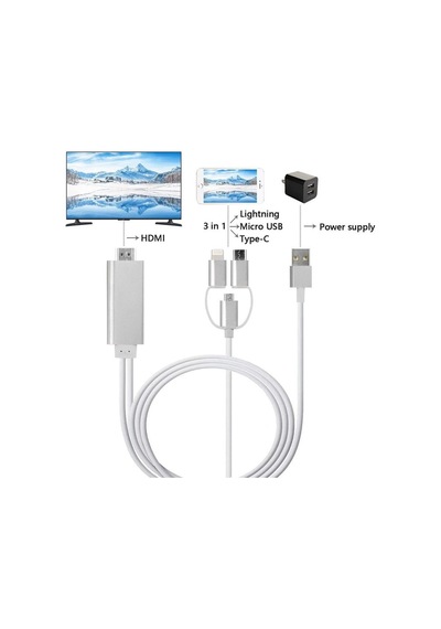 Mirascreen Hdmi Görüntü Aktarım Tv Kablosu Usb Hdtv Tüm Modeller