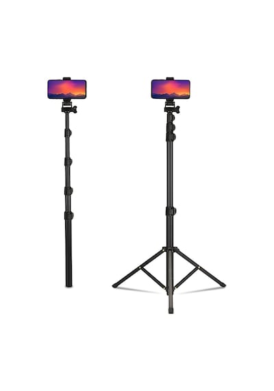 Jmary MT-39 5 Kademeli 153cm Fonksiyonel 2 in 1 Monopod 360 Derece Dönebilen Başlıklı Tripod JMARY-TA84069 Siyah