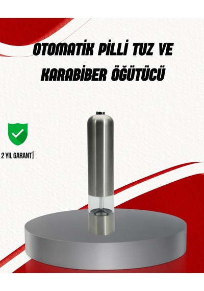 Işıklı Pilli Baharat Değirmeni Taze Ve Pratik Öğütme