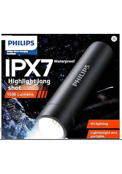 Philips Sfl2202 El Feneri L12x Siyah