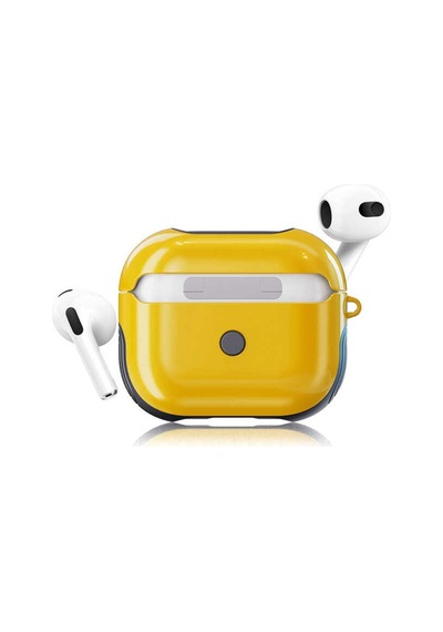 Lexroo Airpods 3. Nesil Kılıf Shockproof Silikon - Sarı