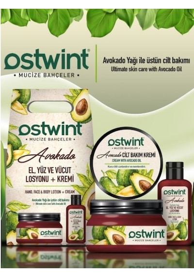 Ostwint Mucize Bahçeler Avokado Özlü Cilt Bakım Seti