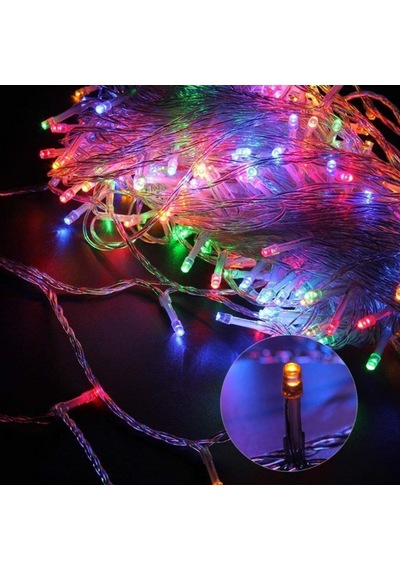 Led Yılbaşı Süsü Dekoratif İp Led 10Mt Ek Aparatlı Fişli