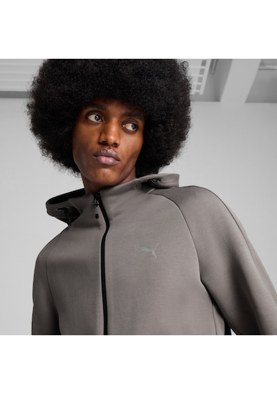 Puma Evostrıpe Erkek Tam Fermuarlı Kapüşonlu Ceket 684613 79 Gri