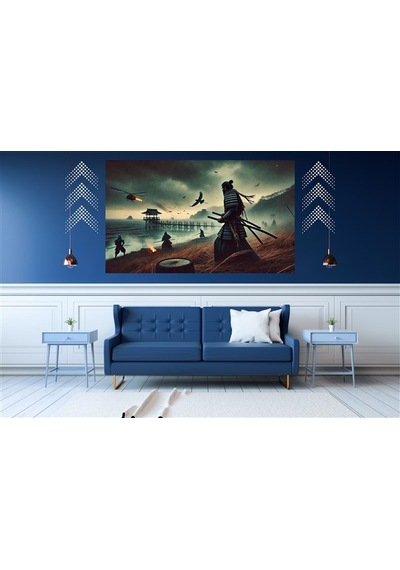 Ti-play Sefer Vakti 60x90cm Modern Samuray Pvc Çerçevesiz Tablo