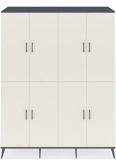 Hyperion Gardrop 8 Raflı 8 Kapaklı 176x44x221 Antrasit-aytaşı Aytaşı Hyperion Gardrop 8 Raflı 8 Kapaklı 176x44x221 Antrasit-aytaşı Aytaşı