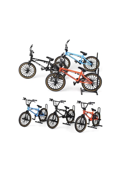 Siyah Yüksek Kaliteli Metal 1:8 Ölçek Oyuncak Bmx Bisiklet Koleksiyonluk Die Cast Model Bisiklet Çok Renkli
