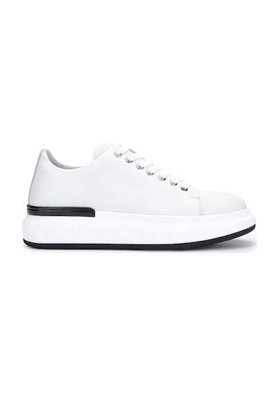 Tamer Tanca Erkek Hakiki Deri Beyaz Sneakers & Spor Ayakkabı 381 19669 Erk Ayk Y24 Beyaz