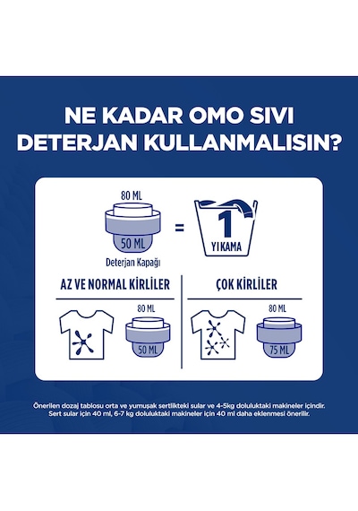 Omo Active Fresh Cold Power Renkliler Için Sıvı Deterjan 1500 Ml X 3