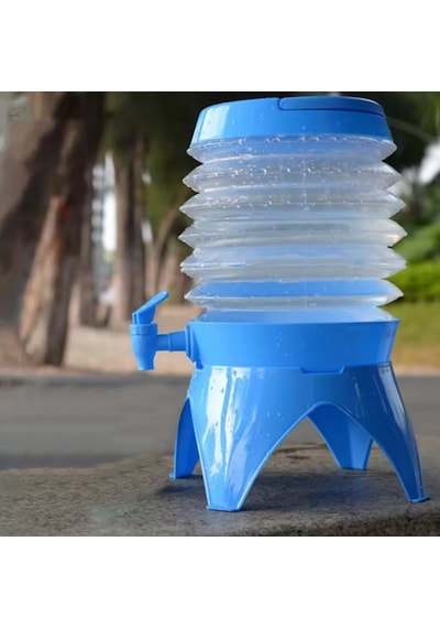 Gaman Katlanabilir Musluklu Su Sebili 3.5 Litre Piknik Kamp Su Ayran Meşrubat Içecek Bidonu