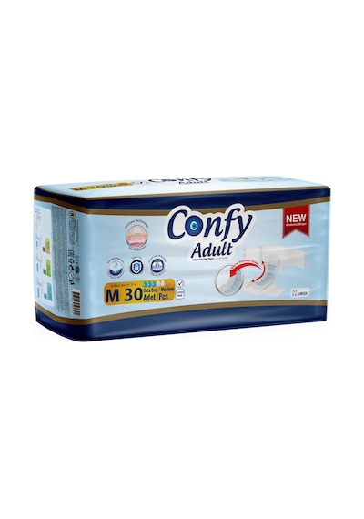 Confy Belbantlı Yetişkin Hasta Bezi M 30'lu