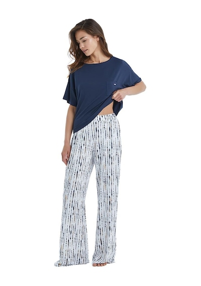 Blackspade Kadın Kısa Kol Lacivert Lenzing Micro Modal Pijama Takımı C2t7n3o15 001