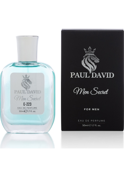 Hediyelik Set Özel Erkek Edp Parfüm Ve Siyah Deri Kartlık- Bergamot, Mandalina Notalari, E-223 Amber