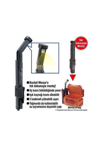 Meiho Bm Light Yf-9100 Led Olta Kutusu Aydınlatma Lambası - Siyah