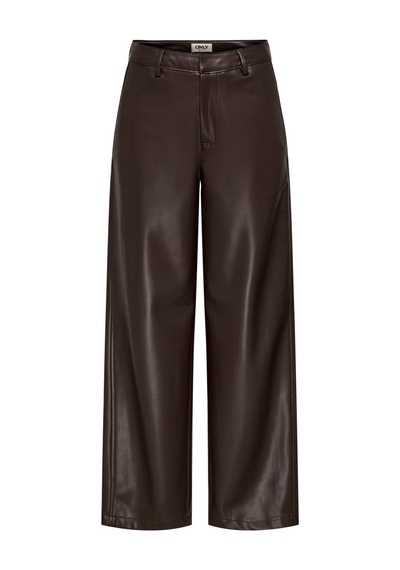 Only Onlneli Mw Faux Lea Barrel Kadın Pantolon 15376856 Kahve