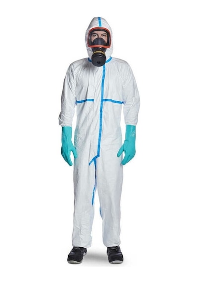 Dupont Tyvek 600 Plus Koruma Tulumu Tip 4/5/6 - Beden L