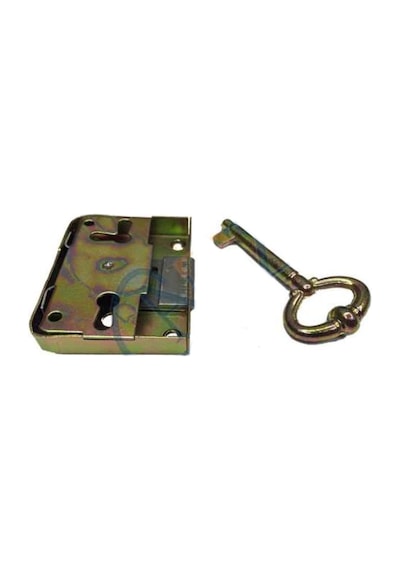 Kapazlama, Mobilya Kilidi 6x4x1 Cm - 12 Adet Çok Renkli