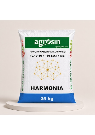 Agrosin Harmonia 10.10.10+(10SO3)+ME Organomineral Granül Gübre 25 kg -