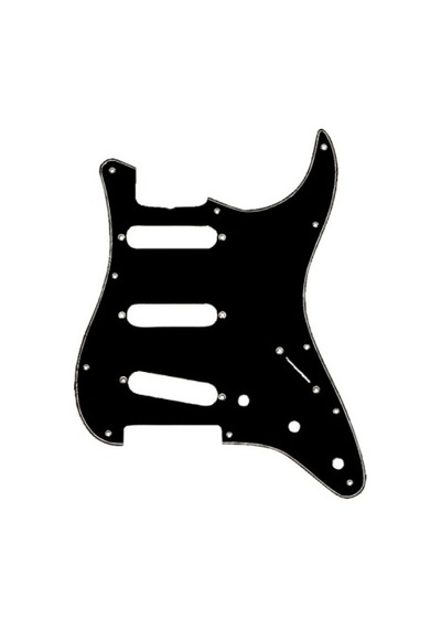 Fender Pickguard Strat 11 Hole S-S-S 3-Ply B-W-B