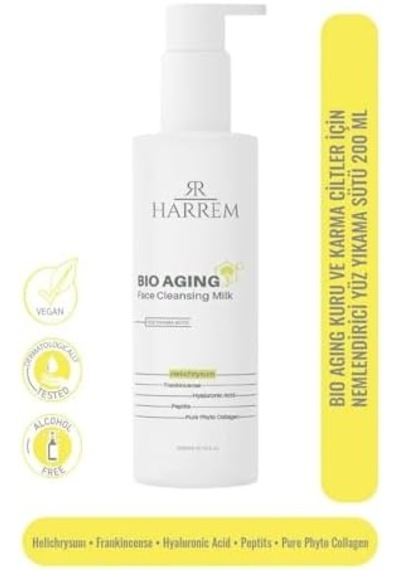 Harrem Bio Aging Kuru Ciltler İçin Yüz Yıkama Sütü 80123627