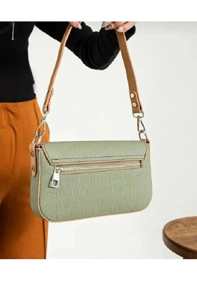 Just Polo Kadın Günlük Su Geçirmez Şık El & Omuz Çantası Shoulder Bag Yeşil