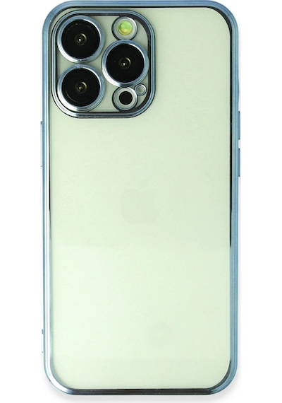 Newface - 146 - İphone 13 Pro Kılıf Razer Lensli Silikon - - Edntrend - Açık Mavi