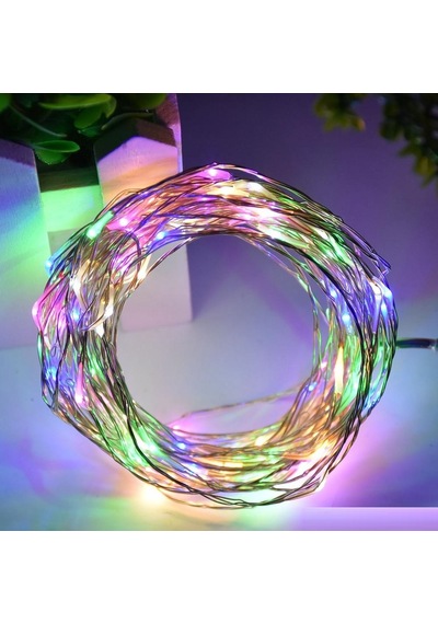 3 Metre Renkli Pilli Led Işık Renkli Led Işık Renkli Yılbaşı Ağacı Işığı Renkli Noel Işığı Christmas Led Light Parlak Peri Led Işık
