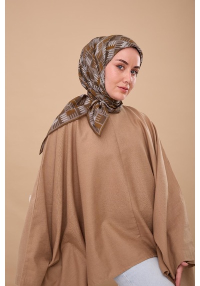 Silk Home Yaz Esintisi Eşarp 150001-03 Yeşil Gri, Kahverengi, Gümüş, Gri