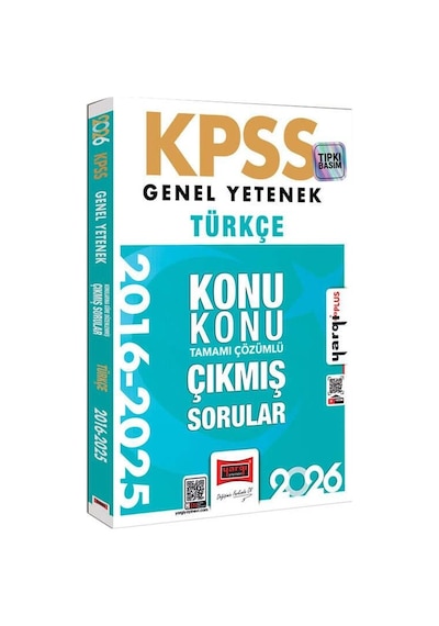 Yargı 2026 Kpss Genel Yetenek Türkçe 2016-2026 Konu Konu Tamamı Çözümlü Çıkmış Sorular
