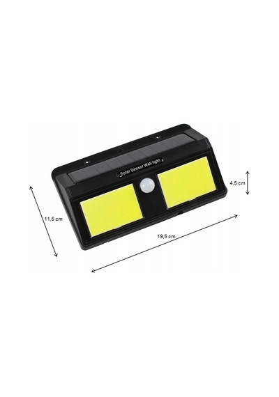 Solar Güneş Enerjili Sensörlü 96 Cob Led Aplik Duvar Tipi Led Lamba Diğer