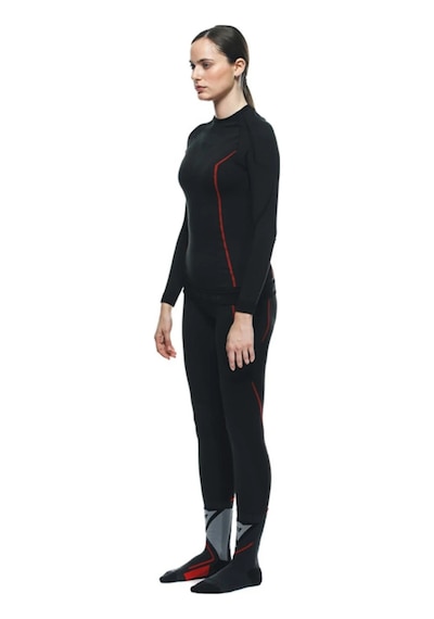 Dainese Daınese Thermo Ls Lady Blk Red Xs/s Siyah